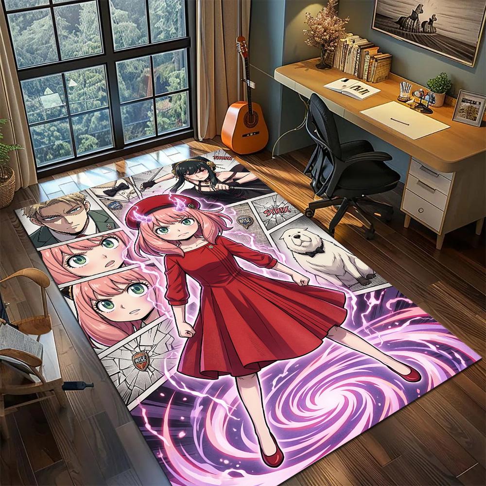 SPY×FAMILY Carpet Floor Mat Gamer Bedroom Home Room Decor Washable Non Slip Large Area YUN6512