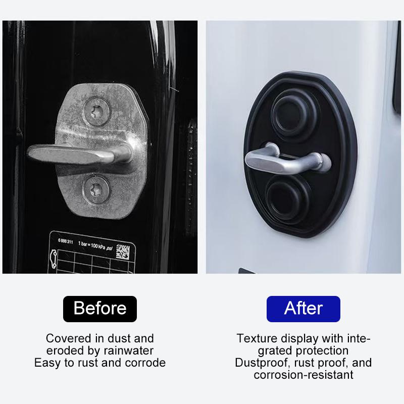 4 buc/Pachet Blocări cu Zăvor Mâner Ușă Anti Rugină Amortizor Silicon DIY Protecție Coliziune Vehicul