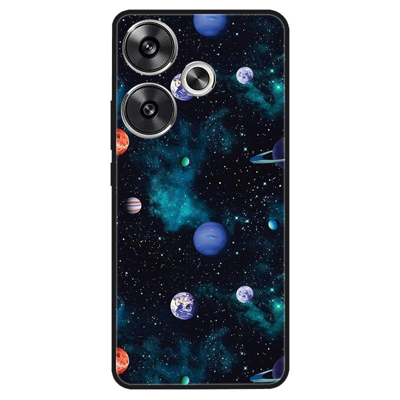 For Xiaomi Poco M6 4G Case Shockproof Soft Silicone TPU Bumper for Poco M6 4G Cover PocoM6 4G 2024 Lovely Luxury Cartoon Fundas