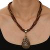 Bohemian Ethnic Flower Teardrop Ladies' Short Necklace