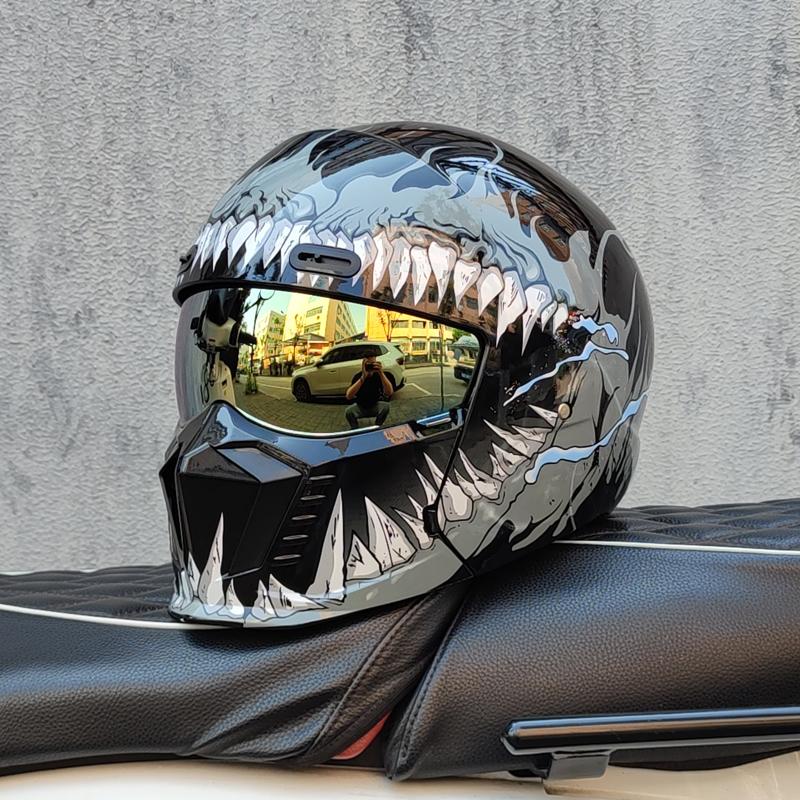New Scorpion Retro Motorcycle Cascos Moto Locomotive Personality Multi-purpose Combination Helmet Half M L XL XXL XXXL