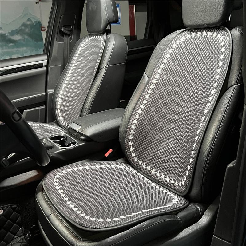 Car Ice Silk Cushion Cover Summer Cool Cute Panda All-season Anti-skid Breathable Seat Cushions Men Women Luxury Car Interior