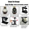 Watch Press Set, Watch Bottom Cover Tool With 12 Dies(18-50mm), Screw Type Capping Machine Manually Rotating Cover Tool, Watch Repair Tool Kit