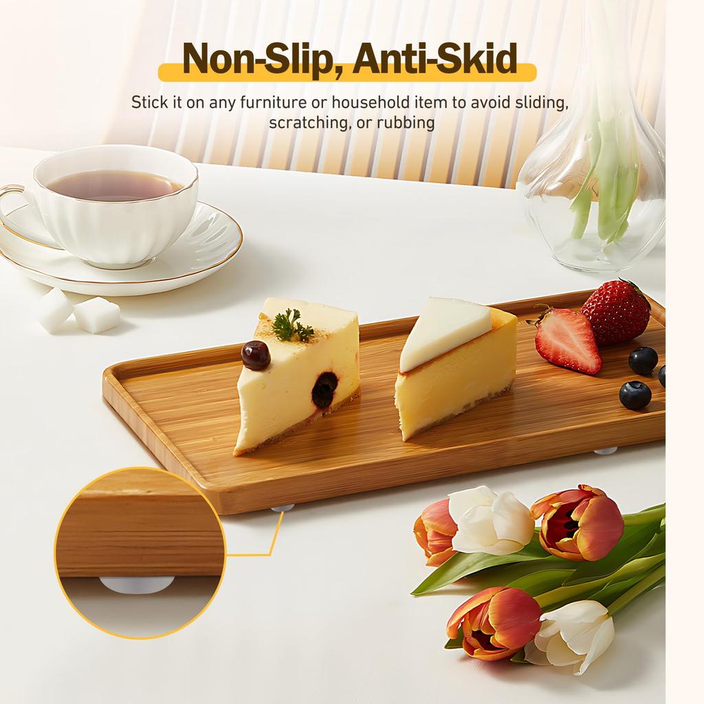 Transparent Silicone Granules Door Handle Sticker Transparent Anti Bump Silicone Cushioning Anti Slip Mat