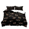 Luxury Leopard Duvet Cover Queen Bedding Sets, Black Comforter Quilt Cover, Cheetah Print Gifts for Men B