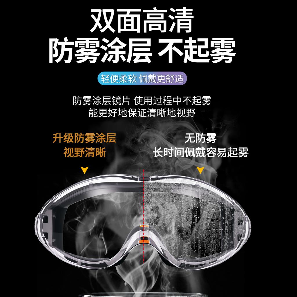 Goggles Silicone Anti Fog Splash Protection Shock Sandstorm Riding Dust-proof Polishing Labor