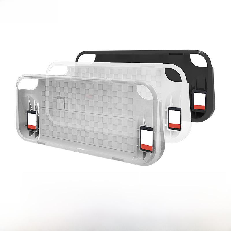 Nintendo Switch OLED TPU Schutzhülle mit Dual-Spielkartenfach & Griff-Kombination