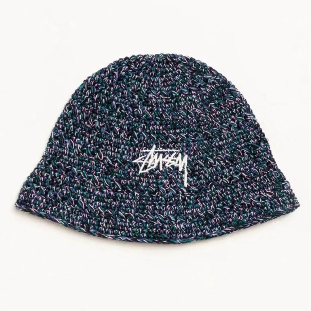 Used STUSSY HEMP STOCK KNIT BUCKET HAT Knit