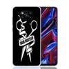 Hair Stylist Scissors Brush Phone Case For Xiaomi Poco X6 X5 X7 X4 X3 Nfc F6 F5 Pro F4 Gt F3 M5 M5S M4 M3 Art Customized Coque X