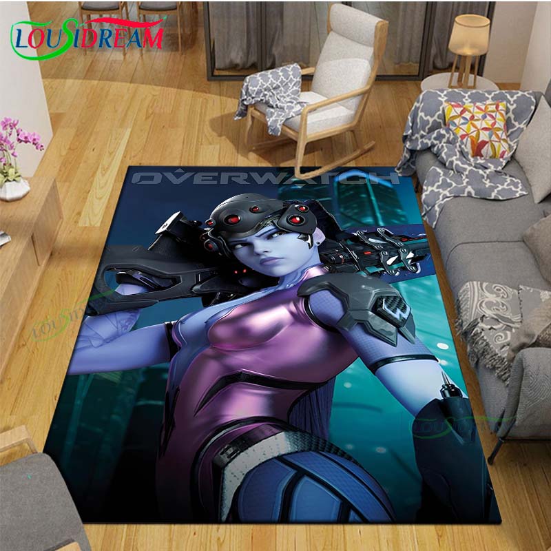 Classic Game Role O-Overwatch Printed  Carpets Living Room Anti-Skid Area Rug Kids Bedroom Mats Game Mat Large Carpet Decor