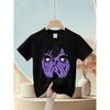 European sizes Soft Breathable Anime Eyes Girl Hearts Manga Otaku Grunge Alt Goth Aesthetic T-Shirt for Kids | Boys & Girls Graphic Tee
