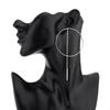 Minimalist Alloy Tassel Earrings For Women Fashionable European American Style