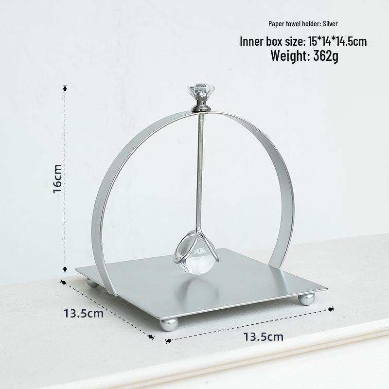 Nordic Stainless Steel Square Napkin Holder for Table or Restaurant