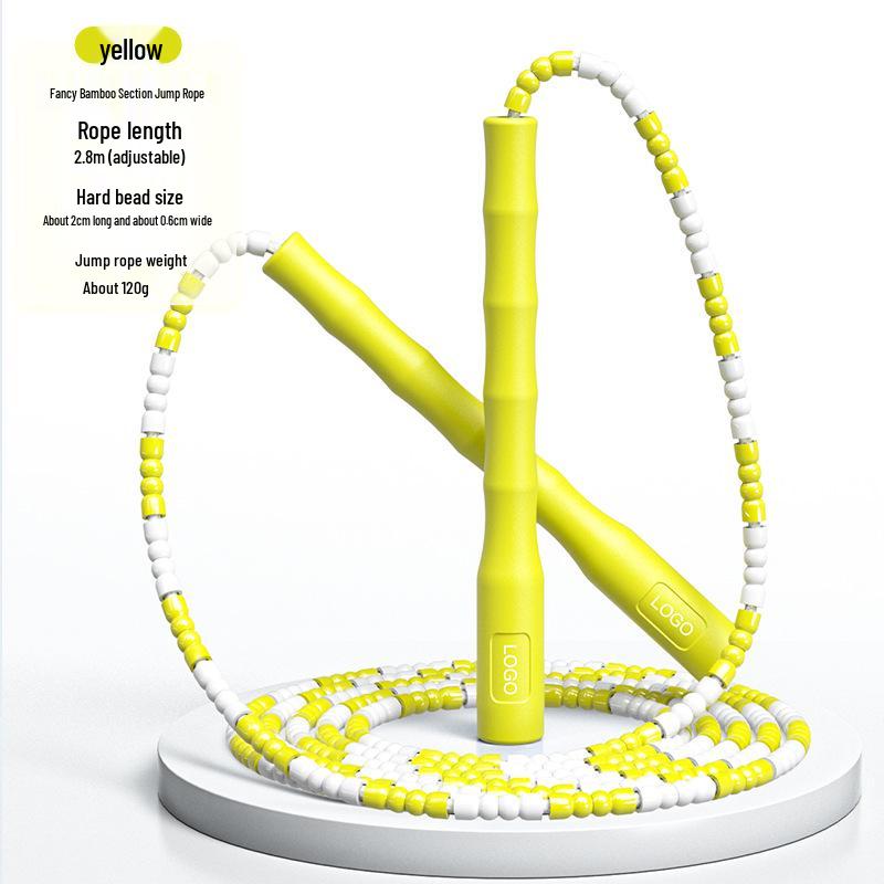 Adjustable Children s Bamboo Jump Rope – Tangle-Free for Beginners & Students, Customizable with Logo.