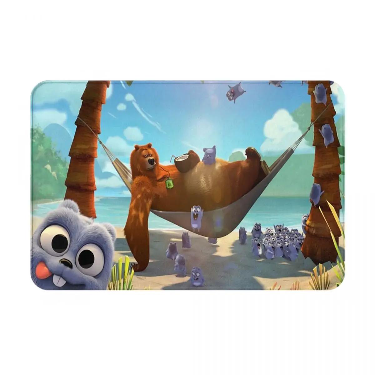 Grizzy En De Lemming Party Antislip Deurmat Vloermat Duurzaam Tapijt Vloerkleed voor Keuken Entree Huis Woonkamer Voetmat Matten 40x60 cm