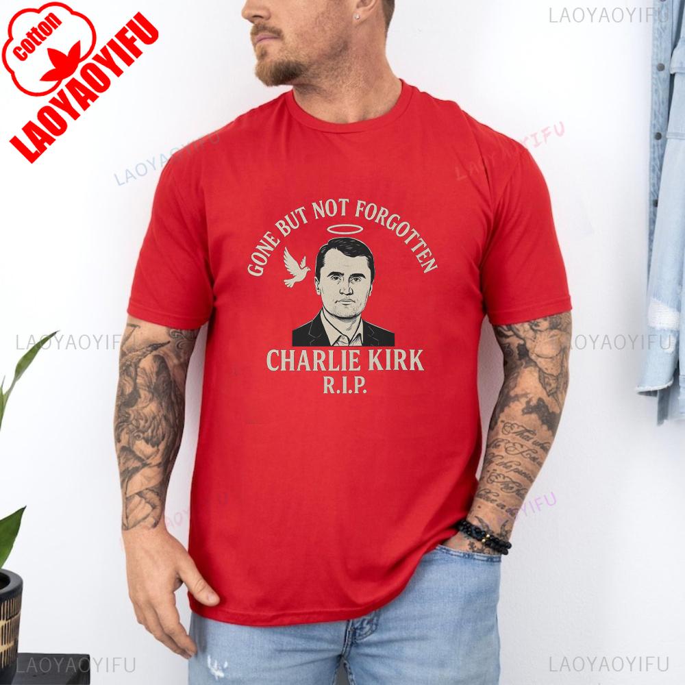 A True Patriot Charlie Kirk Shirt Rest in Peace Charlie Kirk 19932025 Thanks for The Memory Graphic T Shirts Woman Man Cotton