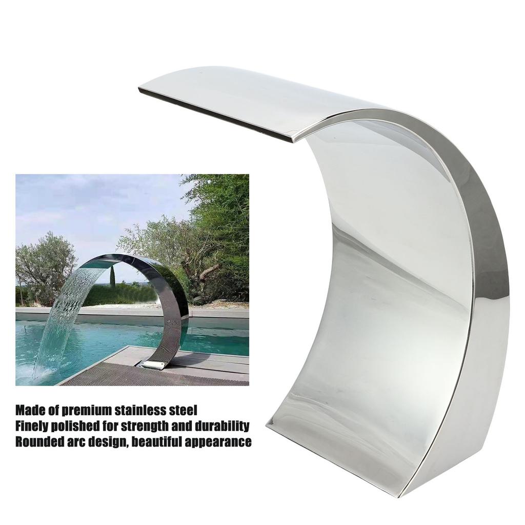 Swimming Pool Waterfall Outlet Swimming Pool Waterfall Fountain Sophisticated Polishing High Strength for Landscape Gardens