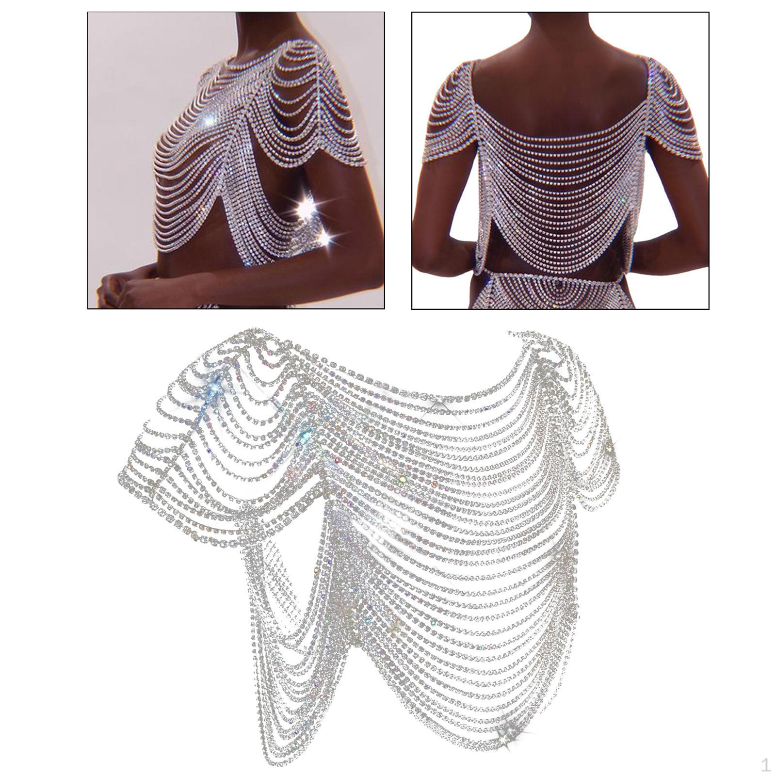 

Rhinestone Clubwear for Women And Girls at Halloween Events срібний