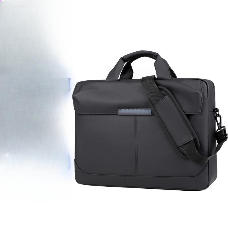 Fashionable Men's Computer Bag High-end Casual Women's Handbag Commuting One-shoulder Crossbody Bag Business Waterproof Briefcase