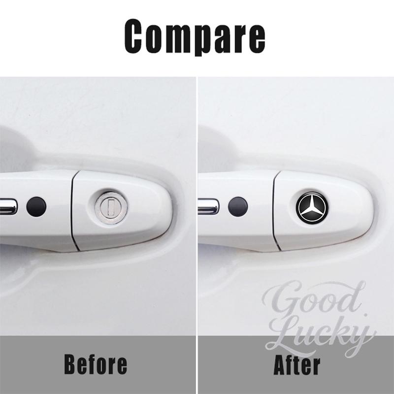 4pcs Car Anti-blocking Remote Keyhole Door Lock Keyhole Stickers For Mercedes Benz A B C E S Class C200 C300 E350 E260L W205 NI9