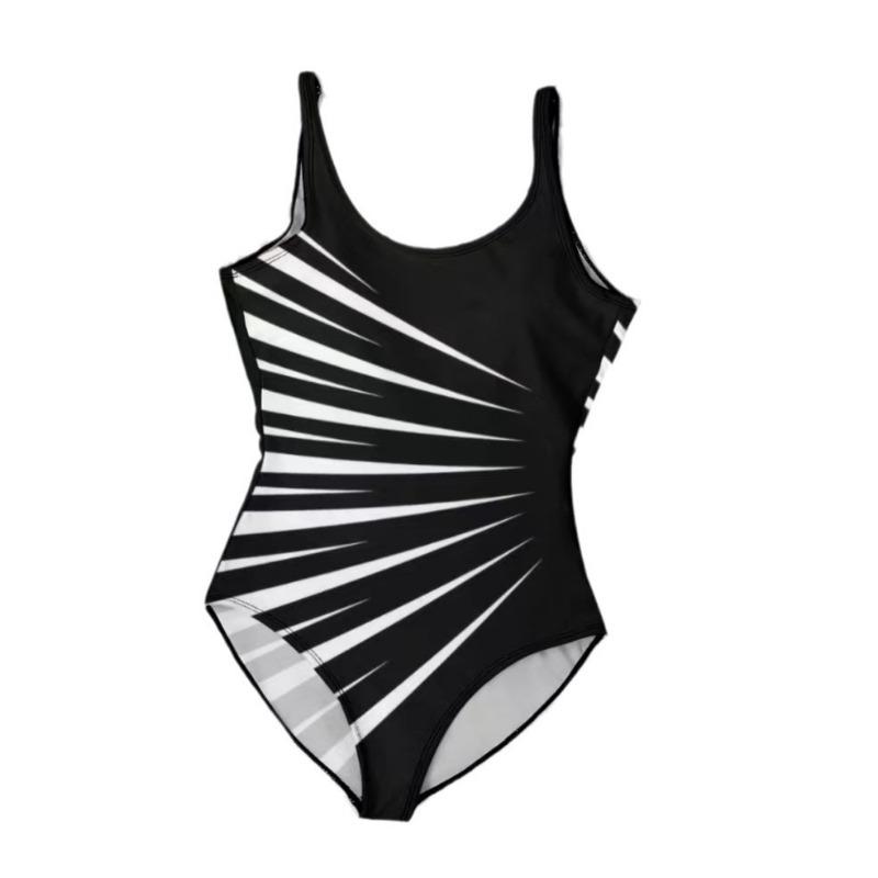 2025 New One Piece High Waisted Sexy Swimsuit Women's Thin and Conservative Large Size Swimsuit Beach Seaside Swimwear Bikini