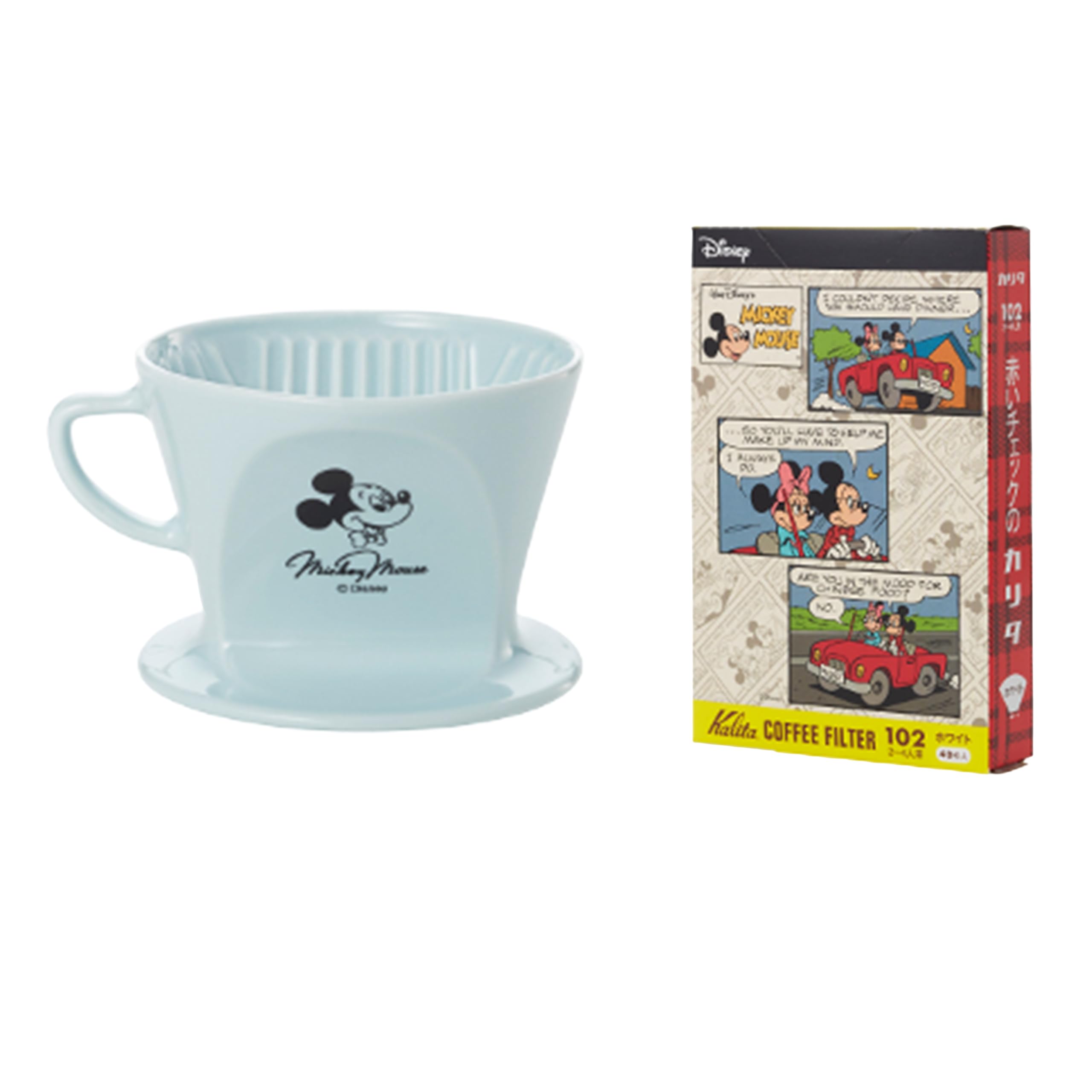 Набор фильтров для кофеварки Kalita Mickey HA102 синий