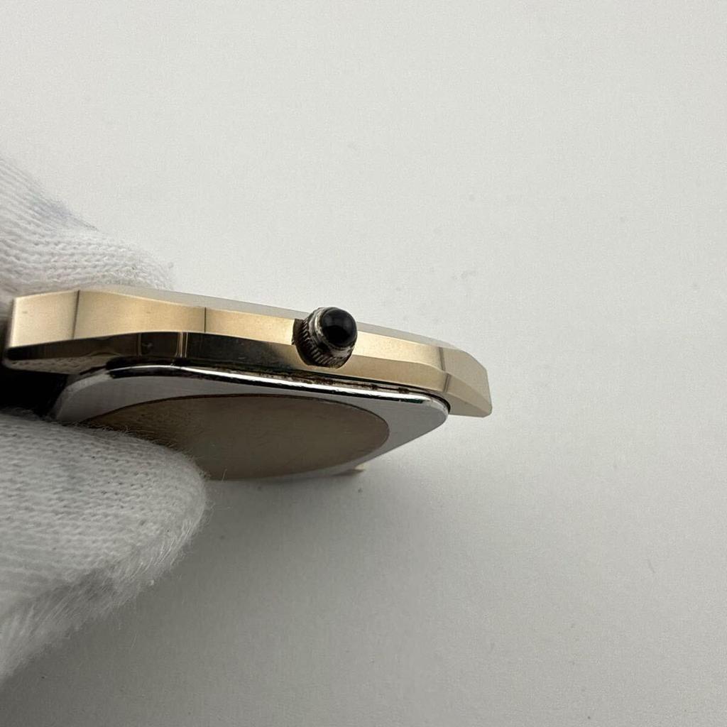 Used CITIZEN EXCEED UHAG 4-796080 Men's watch Quartz Working item Battery replaced Defective lug hole [M440]