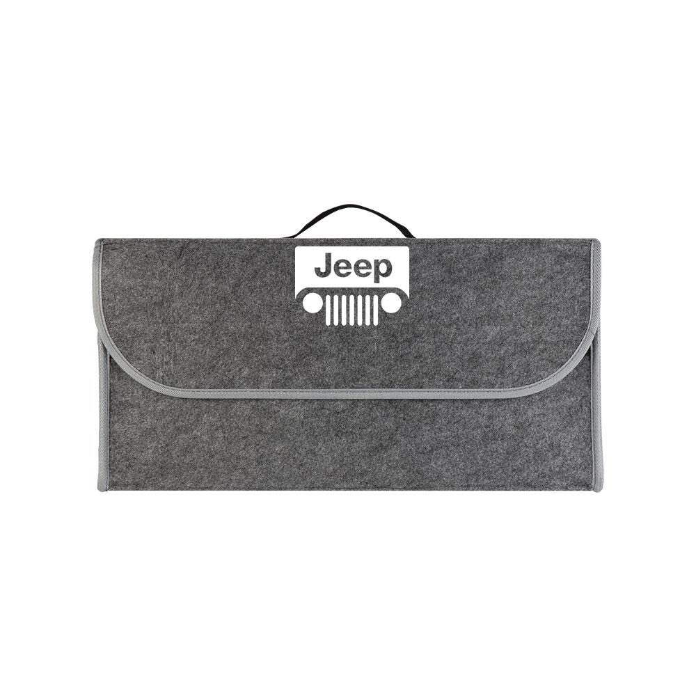 Large Capacity Car Trunk Storage Box Felt Folding Organizer Accessories For Jeep Renegade Compass Grand Cherokee Wk2 Wrangler JK