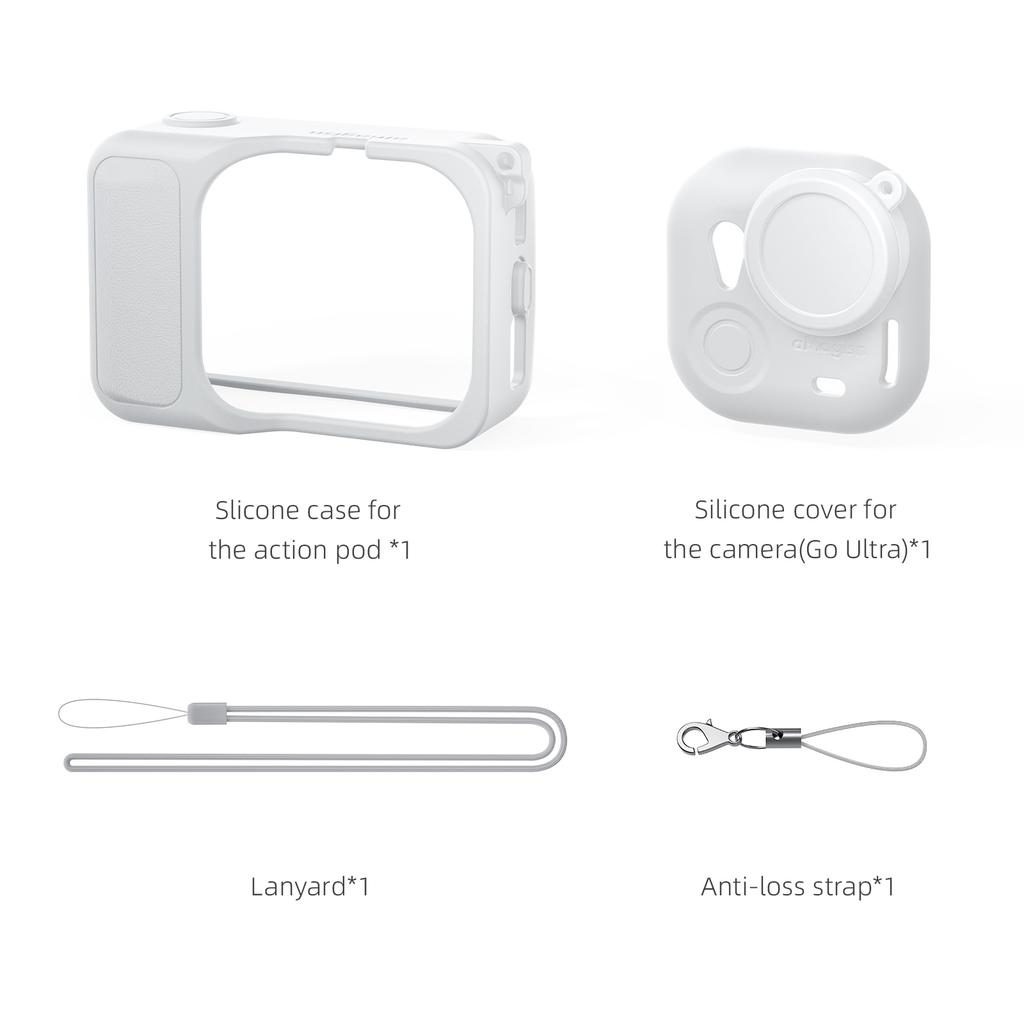 For Insta360 GO Ultra Silicone Case for Insta 360 Ultra Action Camera Protective Cover With Lens Protection Film Accessories