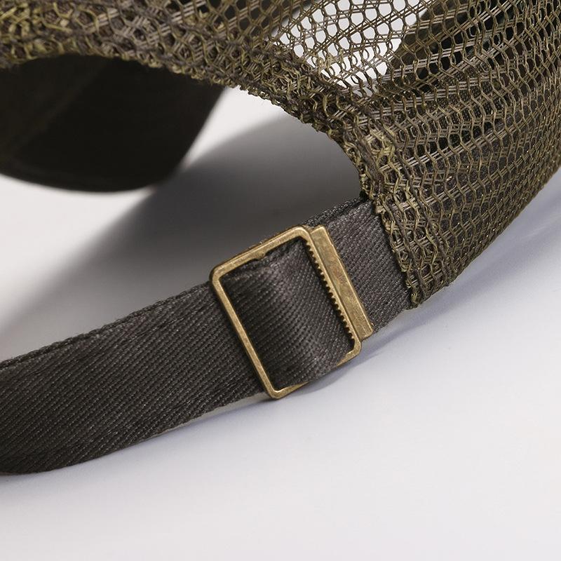 Pălărie de Soare de Vară pentru Bărbați, din Plasă Respirabilă, Camuflaj de Exterior, Șapcă de Baseball Brodată