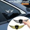 Car Styling 3D Metal Wings Trunk Side Window Body Sticker Decal For Renault DACIA Logan Scenic Loguna Kadjar Twingo Accessories T444
