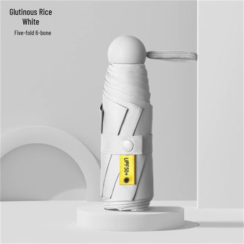 Reinforced Foldable Capsule Sun/Rain Umbrella