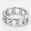 Starry Night Titanium Steel Chain Ring: Trendy Minimalist Hip Hop Style Jewelry