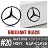CRU1 ABS Car Original Tail Rear Trunk Star Badges Stickers For Mercedes Benz GLS SLK Class W218 2012-2018 GLA Class H247 2021-2023