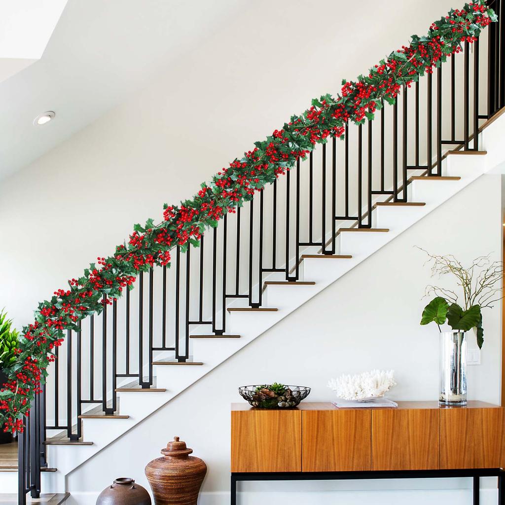 Berry Christmas Garland Artificial Garland Indoor Outdoor Xmas Garland Garland Decor For Home Holiday Decor