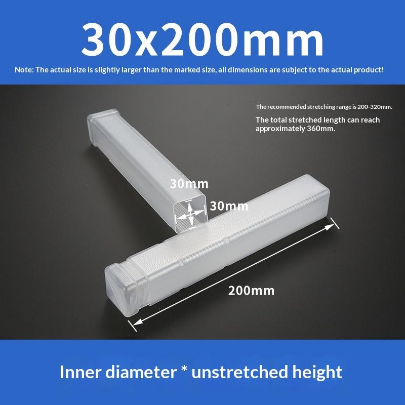 Square Drill Bit Packaging Boxes Telescopic Plastic Packaging Box Transparent Storage Boxes Accessories Storage