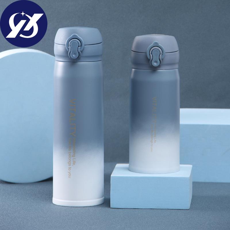 Water Bottle Double Wall Vacuum Insulated Thermos Beverage Coffee Bottle Stainless Steel Travel Mug Thermos Flask BPA Free Keeps Cold 24H Hot 24H 16Oz