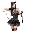 Sex underwear sexy patent leather little devil uniform set bundled Japanese two-dimensional witch cosplay set