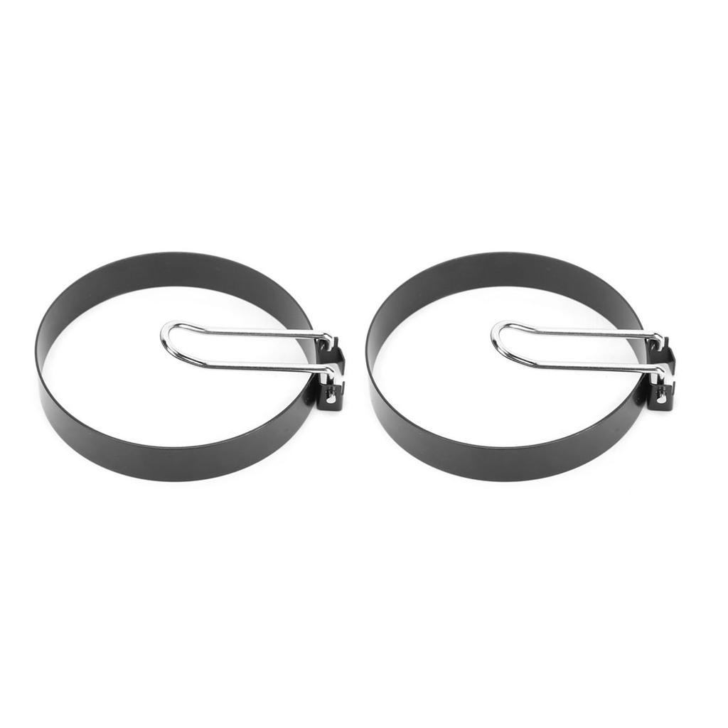 2pcs Stainless Steel Round Non Stick Egg Shaper Frying Pan Ring Mold Accessory Kitchen Utensils
