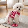 Soft Webbing Small Dog Vest Harness Pink Tone Pet Walking Harness  Pet Daily Outing