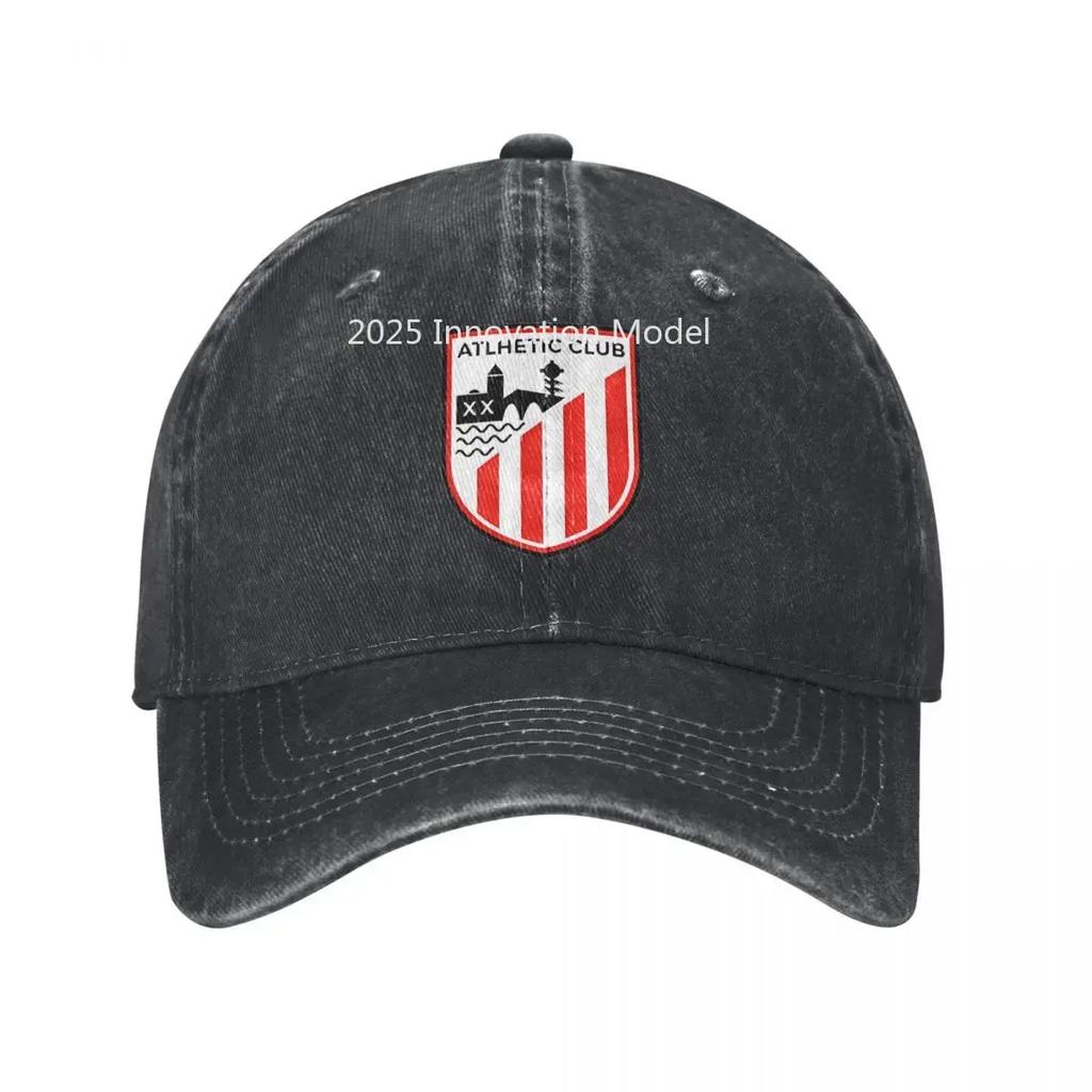 Vintage A-Athletic Club Bilbao Baseballové čiapky Unisex Opotrebovaná Praná Slnečná čiapka Španielsko Espana Outdoorové aktivity Darčekové čiapky Klobúk
