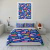 Marine Life-Themed Decorative Set Exquisite three-piece bedding set gift for kids and adults