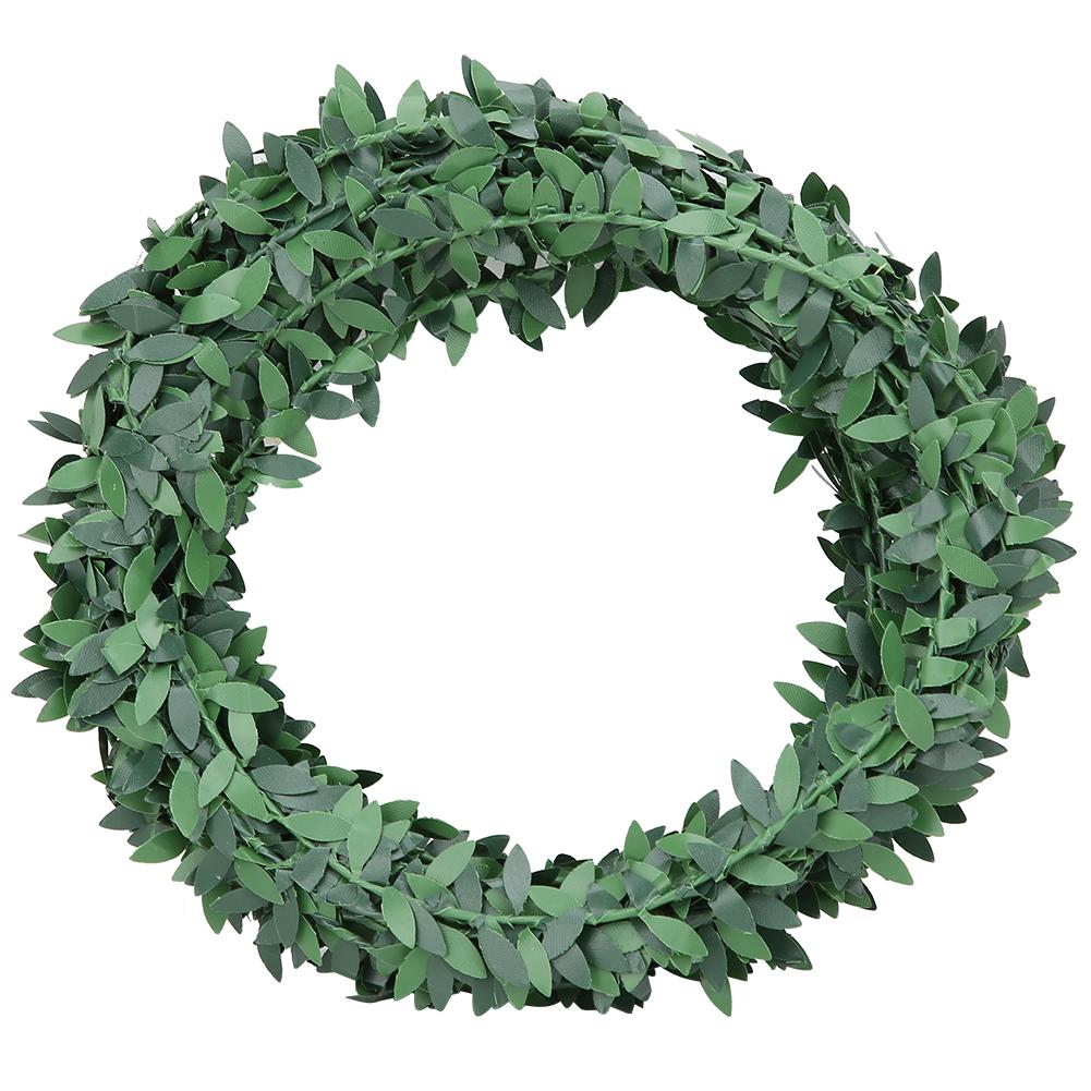 

7.5M Artificial Ivy Garland, Fake Green Lves Vine with Bendable Wire, Rlistic Plastic Lves for Wedding Party Decoration, Hdband