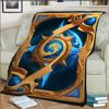 Game Hearthstone 3D tištěná umělecká fleecová přikrývka do postele Turistika Piknik Hrubá přikrývka přes postel Fleecová přikrývka