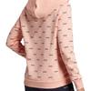 adidas Damen Sweatshirt mit Kapuze, lässig, langärmlig, mit Buchstabenprint, rosa, EI6246