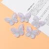 10Pcs Butterfly Appliques Exquisite Handicraft Double Layers DIY Embroidery Butterfly Patches Craft Flower Accessories