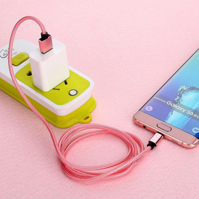 3m Pure Copper Nylon Braided Charging Cable for Apple, Android, Type-C, Honor, Huawei