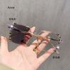 Luxury Diamond Cut Photochromic Glasses Men Women Trendy New Color Changing Eyeglasses Fashion Handmade Myopia Glasses for Lady