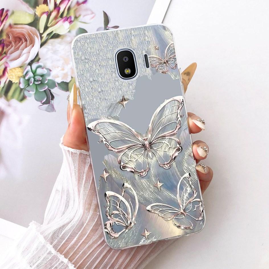 For Samsung Galaxy J2 Core Case SM-J260F Fashion Butterfly Soft Slim Silicone Cover For Samsung J2 Pro 2018 Grand Prime Pro Capa