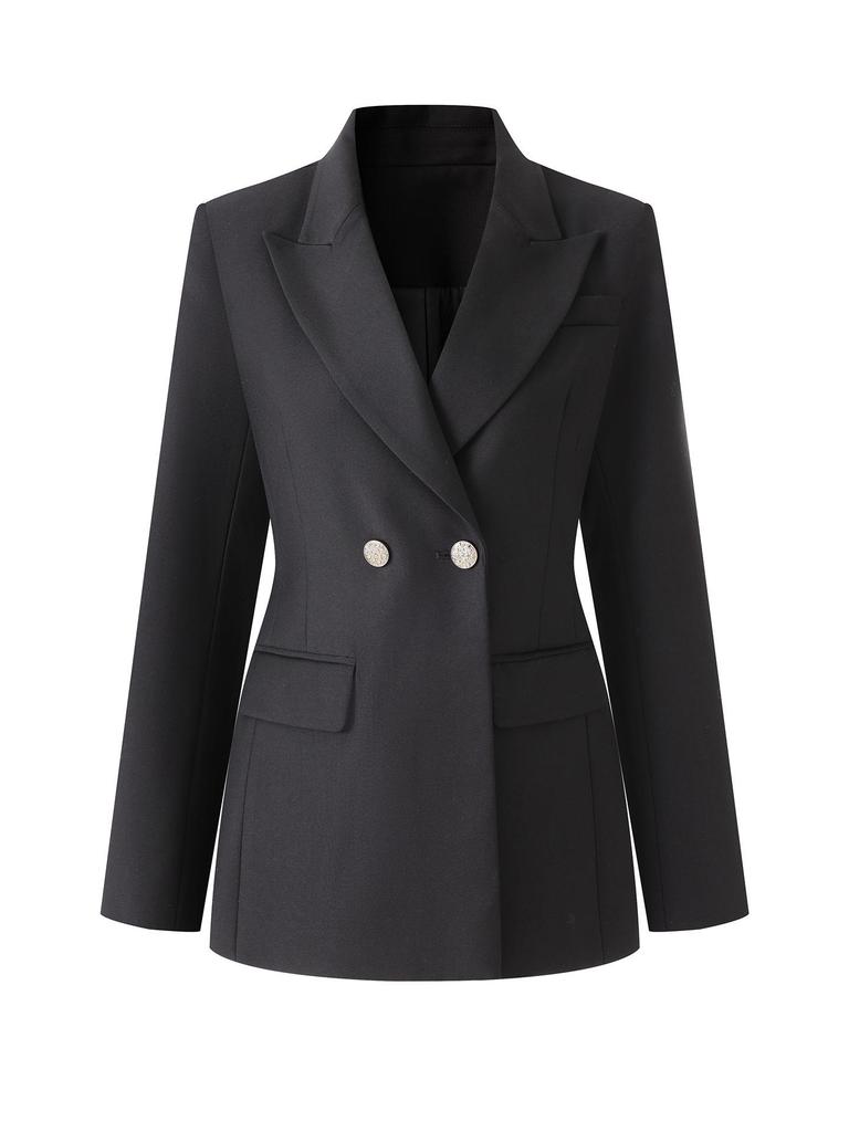 Nanyou Women's Professional Waist-Cinched Suit Jacket for Business and Commute - Autumn/Winter Collection